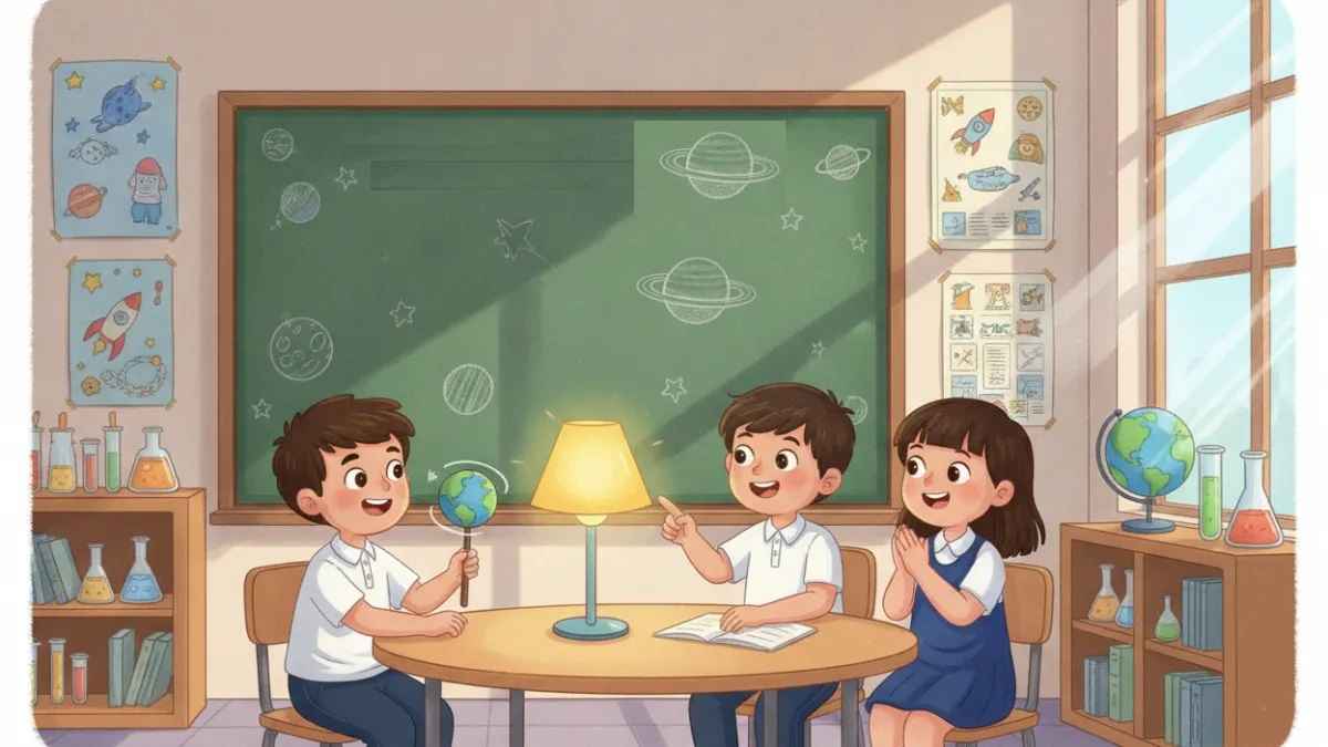 فعالیت سرگرم کننده برای آموزش تفاوت شب و روز در کلاس دوم ابتدایی